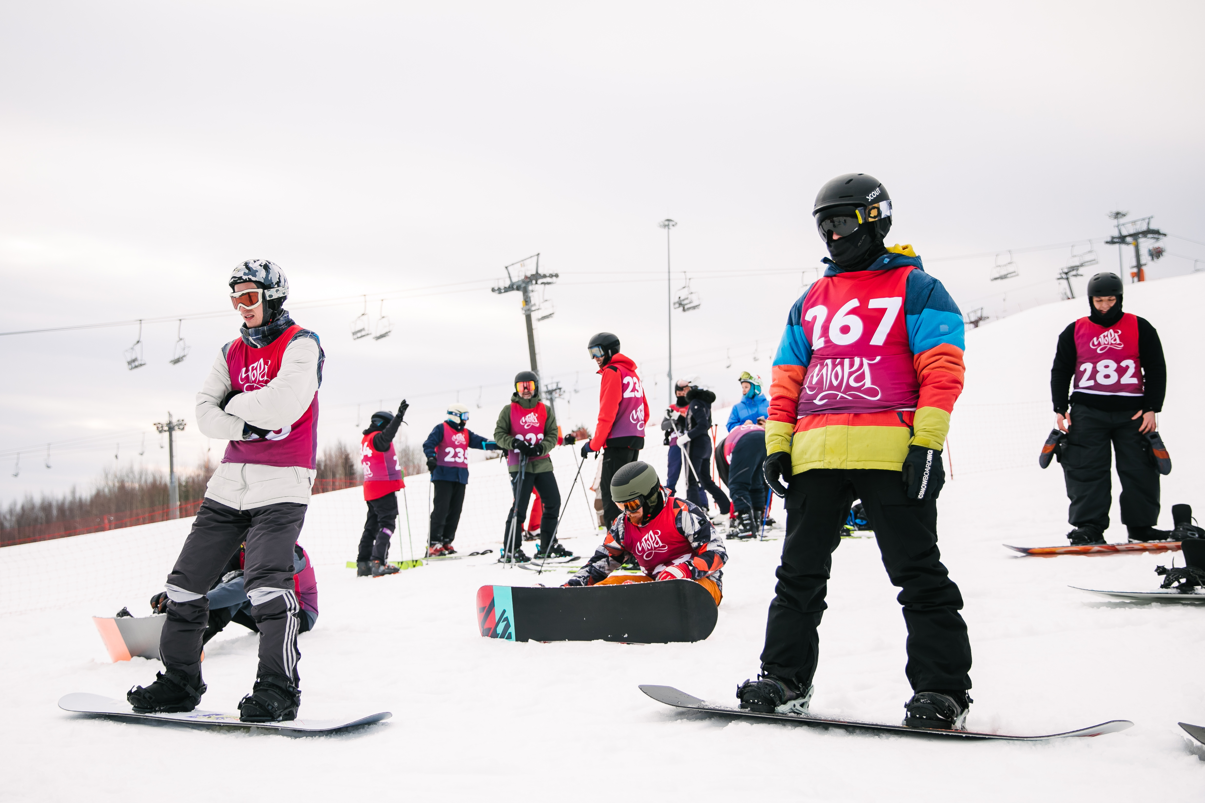 Любительские соревнования по лыжам и сноуборду. Мужчины