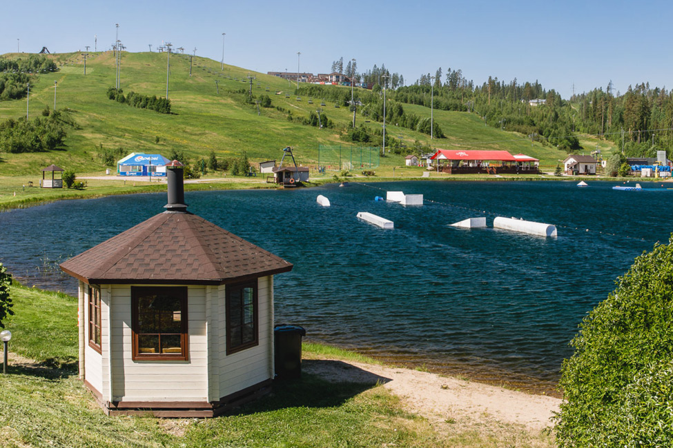 Small summer house-grill