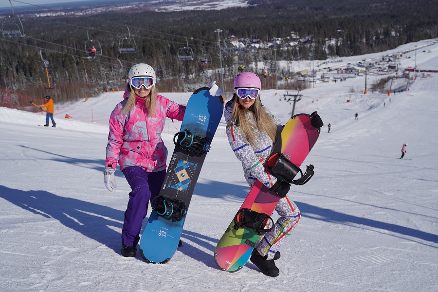 девушки сноубордистки
